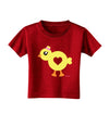 Cute Chick with Bow Toddler T-Shirt Dark by TooLoud-Toddler T-Shirt-TooLoud-Red-2T-Davson Sales