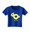 Cute Chick with Bow Toddler T-Shirt Dark by TooLoud-Toddler T-Shirt-TooLoud-Royal-Blue-2T-Davson Sales