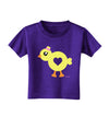 Cute Chick with Bow Toddler T-Shirt Dark by TooLoud-Toddler T-Shirt-TooLoud-Purple-2T-Davson Sales