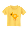 Cute Chick with Bow Toddler T-Shirt by TooLoud-Toddler T-Shirt-TooLoud-Yellow-2T-Davson Sales