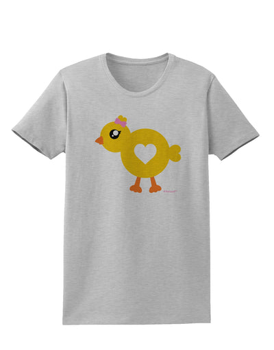 Cute Chick with Bow Womens T-Shirt by TooLoud-Womens T-Shirt-TooLoud-AshGray-X-Small-Davson Sales