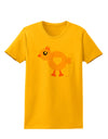 Cute Chick with Bow Womens T-Shirt by TooLoud-Womens T-Shirt-TooLoud-Gold-X-Small-Davson Sales