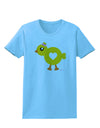 Cute Chick with Bow Womens T-Shirt by TooLoud-Womens T-Shirt-TooLoud-Aquatic-Blue-X-Small-Davson Sales