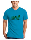 Cute Chicks Adult V-Neck T-shirt-Mens V-Neck T-Shirt-TooLoud-Turquoise-Small-Davson Sales