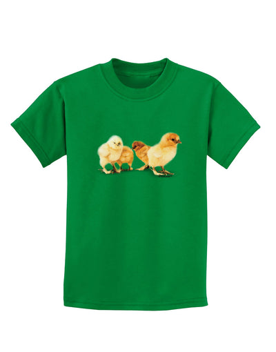 Cute Chicks Childrens Dark T-Shirt-Childrens T-Shirt-TooLoud-Kelly-Green-X-Small-Davson Sales