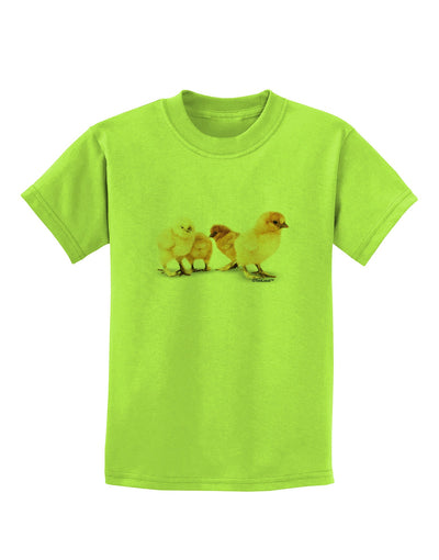 Cute Chicks Childrens T-Shirt-Childrens T-Shirt-TooLoud-Lime-Green-X-Small-Davson Sales