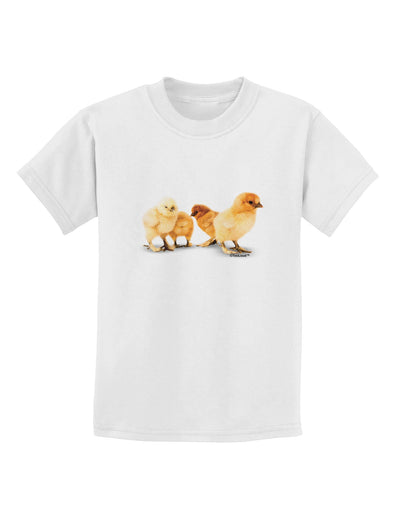 Cute Chicks Childrens T-Shirt-Childrens T-Shirt-TooLoud-White-X-Small-Davson Sales