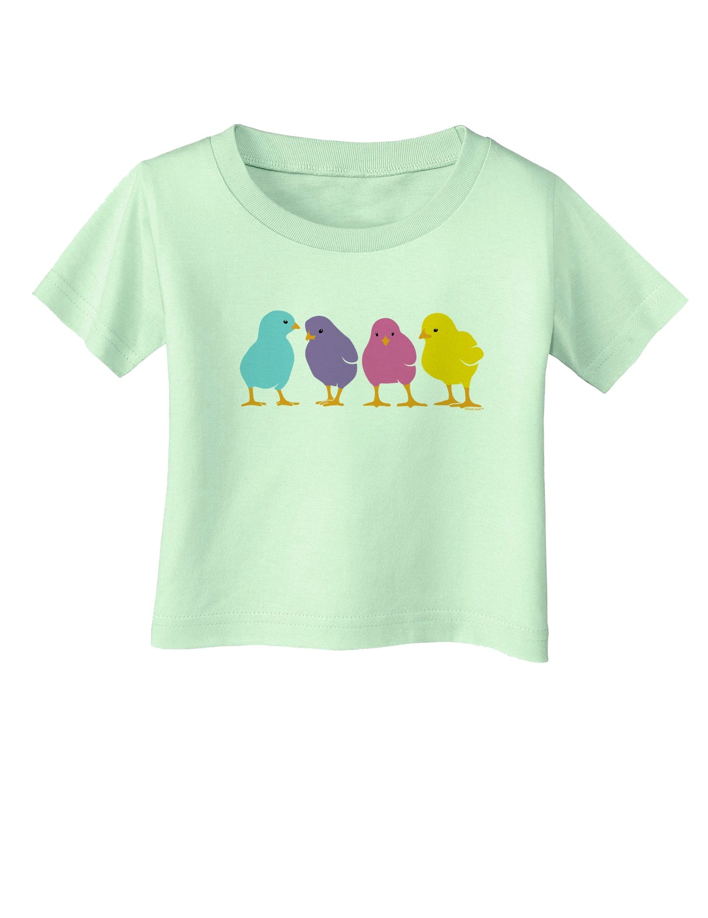 Cute Chicks Infant T-Shirt-Infant T-Shirt-TooLoud-Light-Green-06-Months-Davson Sales