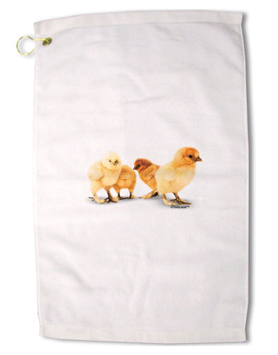 Cute Chicks Premium Cotton Golf Towel - 16&#x22; x 25-Golf Towel-TooLoud-16x25"-Davson Sales