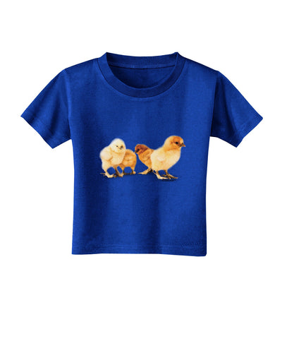 Cute Chicks Toddler T-Shirt Dark-Toddler T-Shirt-TooLoud-Royal-Blue-2T-Davson Sales