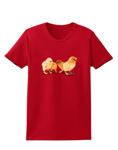 Cute Chicks Womens Dark T-Shirt-TooLoud-Red-X-Small-Davson Sales