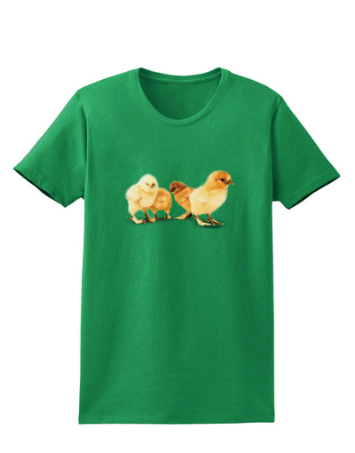 Cute Chicks Womens Dark T-Shirt-TooLoud-Kelly-Green-X-Small-Davson Sales