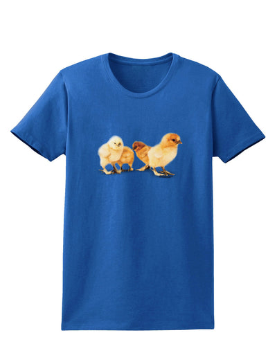 Cute Chicks Womens Dark T-Shirt-TooLoud-Royal-Blue-X-Small-Davson Sales