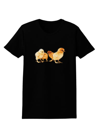 Cute Chicks Womens Dark T-Shirt-TooLoud-Black-X-Small-Davson Sales