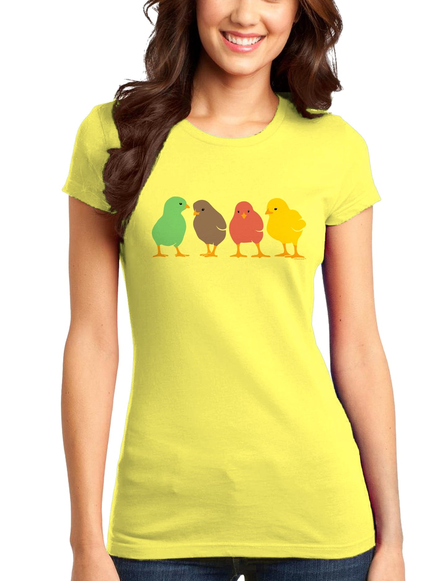 Cute Chicks Womens Juniors T-Shirt-Womens Juniors T-Shirt-TooLoud-Yellow-Small-Davson Sales