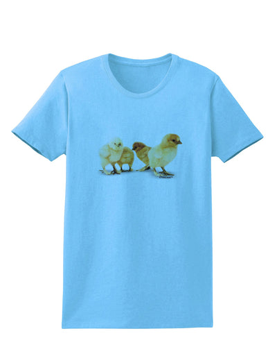 Cute Chicks Womens T-Shirt-Womens T-Shirt-TooLoud-Aquatic-Blue-X-Small-Davson Sales