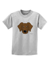 Cute Chocolate Labrador Retriever Dog Childrens T-Shirt by TooLoud-Childrens T-Shirt-TooLoud-AshGray-X-Small-Davson Sales