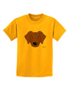 Cute Chocolate Labrador Retriever Dog Childrens T-Shirt by TooLoud-Childrens T-Shirt-TooLoud-Gold-X-Small-Davson Sales