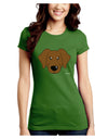 Cute Chocolate Labrador Retriever Dog Juniors Crew Dark T-Shirt by TooLoud-T-Shirts Juniors Tops-TooLoud-Kiwi-Green-Juniors Fitted X-Small-Davson Sales