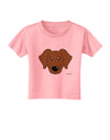 Cute Chocolate Labrador Retriever Dog Toddler T-Shirt by TooLoud-Toddler T-Shirt-TooLoud-Candy-Pink-2T-Davson Sales