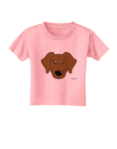 Cute Chocolate Labrador Retriever Dog Toddler T-Shirt by TooLoud-Toddler T-Shirt-TooLoud-Candy-Pink-2T-Davson Sales