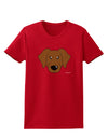 Cute Chocolate Labrador Retriever Dog Womens Dark T-Shirt by TooLoud-Womens T-Shirt-TooLoud-Red-X-Small-Davson Sales