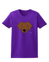 Cute Chocolate Labrador Retriever Dog Womens Dark T-Shirt by TooLoud-Womens T-Shirt-TooLoud-Purple-X-Small-Davson Sales