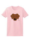 Cute Chocolate Labrador Retriever Dog Womens T-Shirt by TooLoud-Womens T-Shirt-TooLoud-PalePink-X-Small-Davson Sales