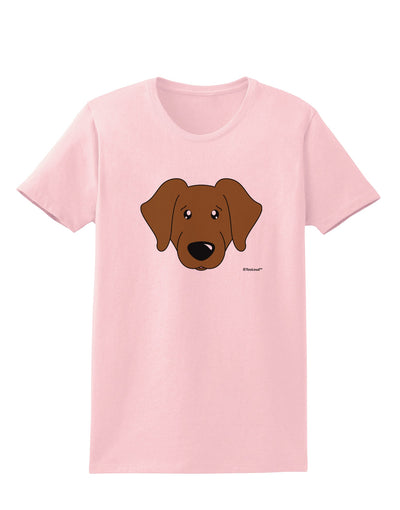 Cute Chocolate Labrador Retriever Dog Womens T-Shirt by TooLoud-Womens T-Shirt-TooLoud-PalePink-X-Small-Davson Sales