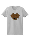 Cute Chocolate Labrador Retriever Dog Womens T-Shirt by TooLoud-Womens T-Shirt-TooLoud-AshGray-X-Small-Davson Sales