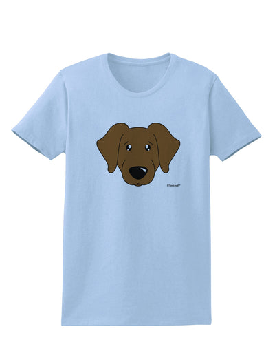 Cute Chocolate Labrador Retriever Dog Womens T-Shirt by TooLoud-Womens T-Shirt-TooLoud-Light-Blue-X-Small-Davson Sales