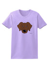 Cute Chocolate Labrador Retriever Dog Womens T-Shirt by TooLoud-Womens T-Shirt-TooLoud-Lavender-X-Small-Davson Sales