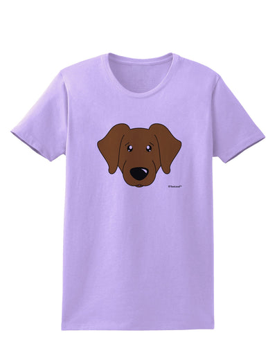 Cute Chocolate Labrador Retriever Dog Womens T-Shirt by TooLoud-Womens T-Shirt-TooLoud-Lavender-X-Small-Davson Sales