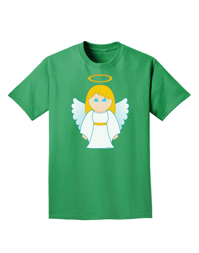 Cute Christmas Angel Girl Adult Dark T-Shirt-Mens T-Shirt-TooLoud-Kelly-Green-Small-Davson Sales