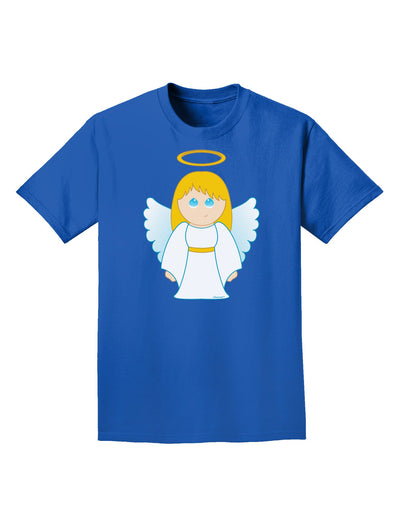 Cute Christmas Angel Girl Adult Dark T-Shirt-Mens T-Shirt-TooLoud-Royal-Blue-Small-Davson Sales