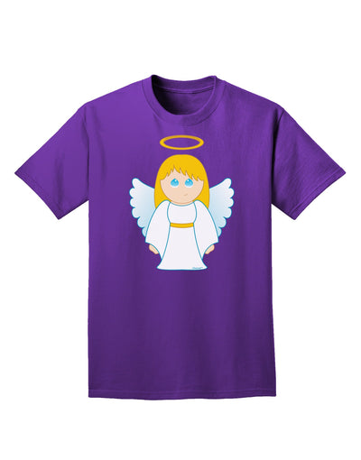 Cute Christmas Angel Girl Adult Dark T-Shirt-Mens T-Shirt-TooLoud-Purple-Small-Davson Sales