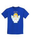 Cute Christmas Angel Girl Childrens Dark T-Shirt-Childrens T-Shirt-TooLoud-Royal-Blue-X-Small-Davson Sales