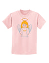 Cute Christmas Angel Girl Childrens T-Shirt-Childrens T-Shirt-TooLoud-PalePink-X-Small-Davson Sales