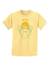 Cute Christmas Angel Girl Childrens T-Shirt-Childrens T-Shirt-TooLoud-Daffodil-Yellow-X-Small-Davson Sales