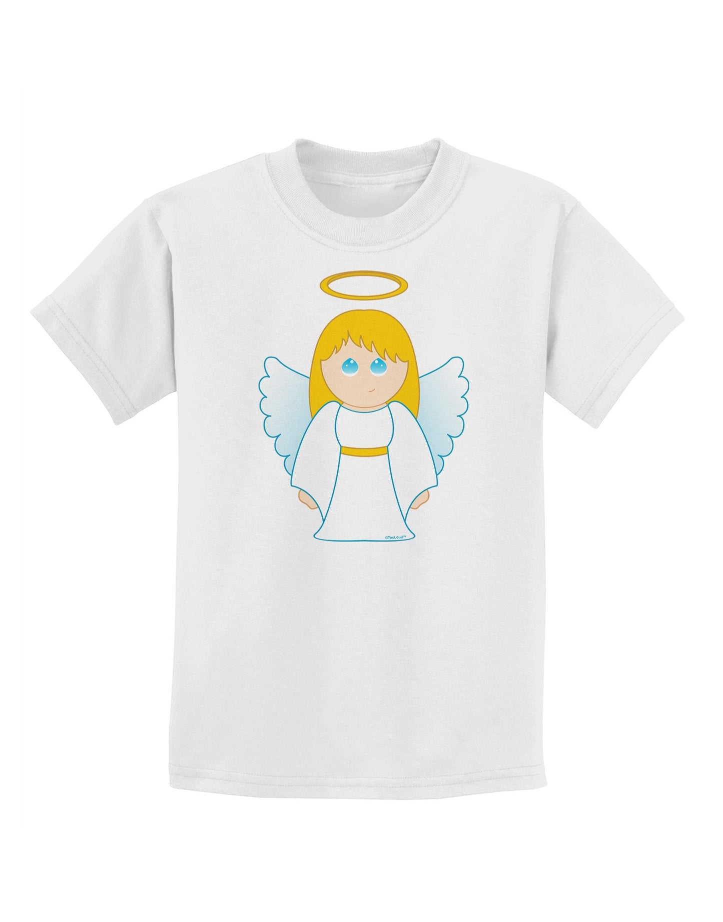 Cute Christmas Angel Girl Childrens T-Shirt-Childrens T-Shirt-TooLoud-White-X-Small-Davson Sales
