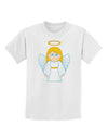 Cute Christmas Angel Girl Childrens T-Shirt-Childrens T-Shirt-TooLoud-White-X-Small-Davson Sales