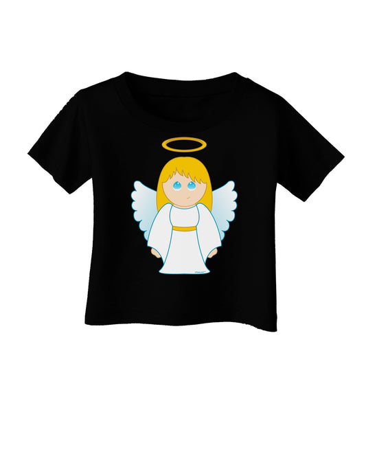 Cute Christmas Angel Girl Infant T-Shirt Dark-Infant T-Shirt-TooLoud-Black-06-Months-Davson Sales
