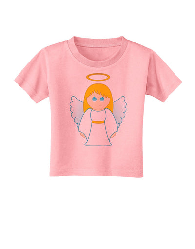 Cute Christmas Angel Girl Toddler T-Shirt-Toddler T-Shirt-TooLoud-Candy-Pink-2T-Davson Sales