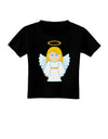 Cute Christmas Angel Girl Toddler T-Shirt Dark-Toddler T-Shirt-TooLoud-Black-2T-Davson Sales