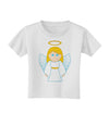 Cute Christmas Angel Girl Toddler T-Shirt-Toddler T-Shirt-TooLoud-White-2T-Davson Sales