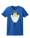 Cute Christmas Angel Girl Womens Dark T-Shirt-TooLoud-Royal-Blue-X-Small-Davson Sales