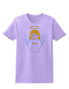 Cute Christmas Angel Girl Womens T-Shirt-Womens T-Shirt-TooLoud-Lavender-X-Small-Davson Sales