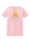 Cute Christmas Angel Girl Womens T-Shirt-Womens T-Shirt-TooLoud-PalePink-X-Small-Davson Sales