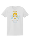 Cute Christmas Angel Girl Womens T-Shirt-Womens T-Shirt-TooLoud-White-X-Small-Davson Sales