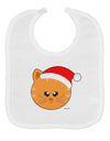 Cute Christmas Cat Santa Hat Baby Bib